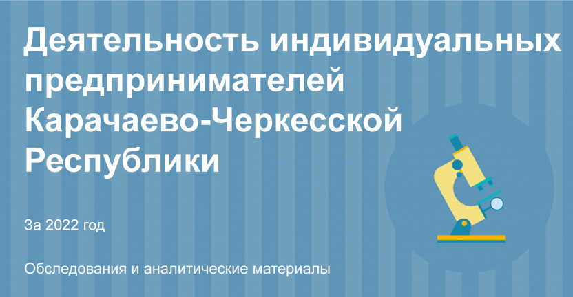 Деятельность индивидуальных предпринимателей Карачаево-Черкесской Республики за 2022 год